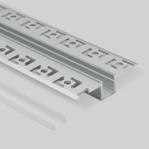Profil LED Aluminiu Incastrat – Finisaj Glet, 2m, 1,5 cm - Img 3