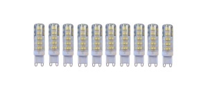 Set 10 x Becuri LED G9 – 7W, Lumină Caldă 3000K, 220V 💡 - Img 1