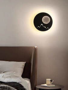 Aplică LED Model 9315 R – Design Modern, 24W, Negru