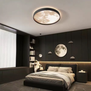 Lustră LED Model G1300-300 Moon – 36W, Design Modern