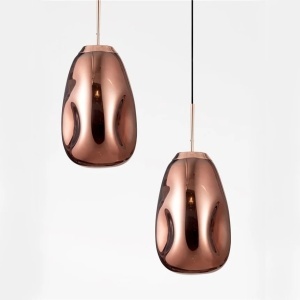 Pendul Model 14-1 – Abajur din Sticlă, 1 x E27, Reglabil, Rose Gold - Img 2