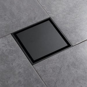 Sifon pardoseala sistem antimiros Es, Alama Elit's 100 mm , negru mat - Img 3