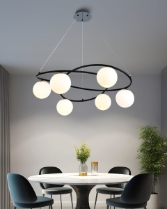 💡 Pendul N6806/6 – Stil Geometric și Contrast Vizual Puternic