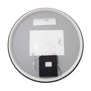 🪞 Oglindă LED cu Touch, Funcție Dezaburire și 3 Tipuri de Lumină – Ramă Negru Mat, 90 cm, Model J188-90 Smack - Img 4