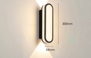 Aplică LED Exterior Model 0241-300A BK – IP65, 10W, Lumină Caldă 3000K - Img 2