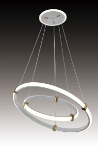 Lustra LED 3736-4+6 WH – 70W, Design Modern, cu Telecomandă și Lumină Reglabilă