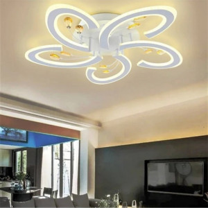 Lustra LED Cu Telecomanda, Lumina Rece Calda, Intensitate Reglabila Elit's Esn k53-5r 160w