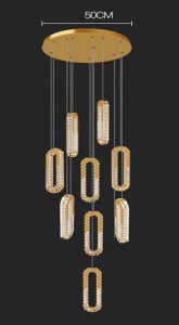 Lustră LED Model LT360/9 – cu Telecomandă, 216W