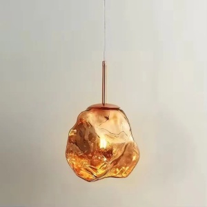 Pendul Model 10-1 – Abajur din Sticlă, 1 x E27, Reglabil, Rose Gold - Img 2