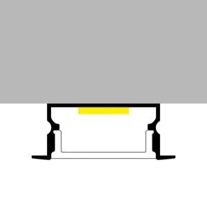 Profil LED Încastrat 20 × 10 mm – 2 m, Aluminiu Negru ✨ - Img 2