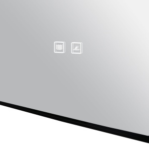 🪞 Oglindă LED cu Touch și Funcție Dezaburire – Ramă Negru, 60x80 cm, Model J187-6080 Smack - Img 3