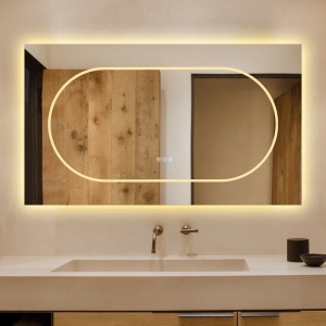🪞 Oglindă LED cu Touch și Funcție Dezaburire, 3 Tipuri de Lumină – 120x70 cm, Model J194-12070 Smack - Img 8