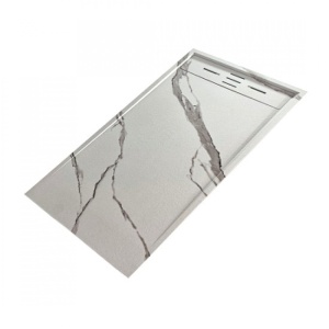 Cadita de Baie din Compozit, 100×80 cm, Carrara White LS