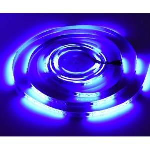 Kit Bandă LED Digitală Lumină Albastră 12W/m 10m 24V cu Transformator 200W și Controler - Img 1