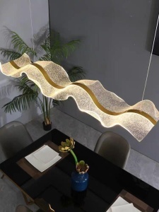 Lustra LED G4073 – 88W, Design Modern, cu Telecomandă și Lumină Reglabilă