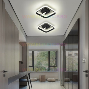 Lustra LED Plafoniera, Elit's Esn6080F-BK, 32 W, 24 Cm
