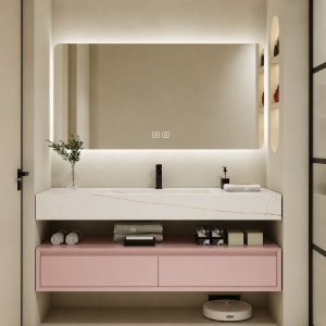 Oglindă Baie LED și Dezaburire Elit's Premium cu Senzor Touch, Lumina Rece, Caldă și Neutră, 130x80cm, lumina ambientala spate