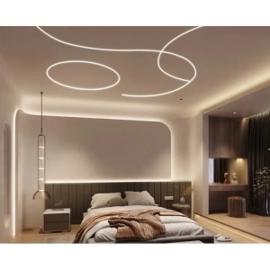 Profil LED Încăastrat cu Finisaj Flexibil – Aluminiu, 3 m - Img 2