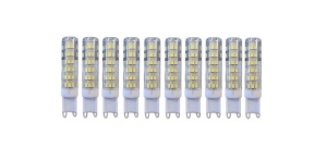 Set 10 x Becuri LED G9 – 9W, Lumină rece 6000K, 220V 💡
