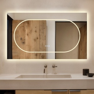 🪞 Oglindă LED cu Touch și Funcție Dezaburire, 3 Tipuri de Lumină – 120x70 cm, Model J194-12070 Smack - Img 6