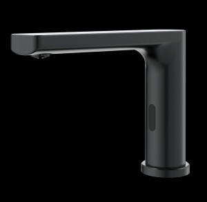Baterie Lavoar cu Senzor 1201G – Negru Mat, Activare Automată, Design Premium