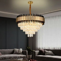 Candelabru Cristal, Elit's, AURIU-NEGRU - Img 3