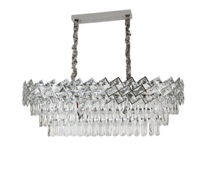 Candelabru Cristal, Elit'S, Esn Amora,80-35 cm, Cromat