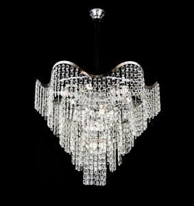 Candelabru Elegant Ø600 mm, 12 Becuri E27, Design Chrom, H520 mm – Model 78006-600 CH - Img 2