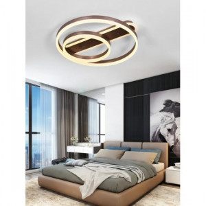 Lustra LED Cu Telecomanda, Elit's EsnC860F, 160w, Maro Coffee