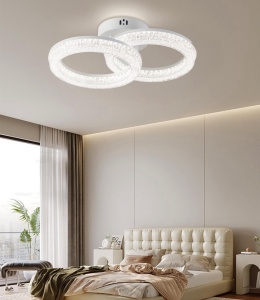 Lustră LED Model K2536-1+1 – cu Telecomandă, 80W