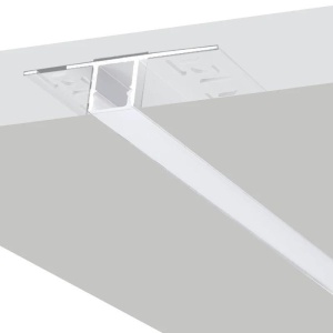 Profil LED Aluminiu Incastrat – Finisaj Glet, 2m, 1,5 cm Rigips - Img 2