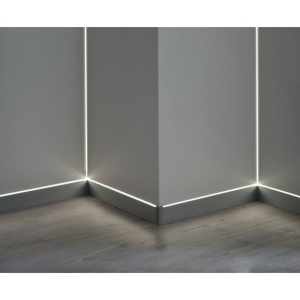 Profil LED Incastrat Colt Interior – 2m, Aluminiu - Img 1