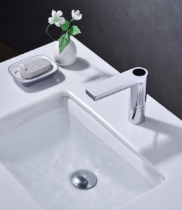 Baterie lavoar Premium, Modern Edition 5019 Afisaj temperatura, Cromat - Img 3