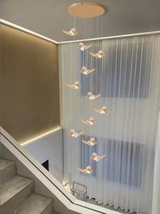 Candelabru LED Cristal, 48W, Auriu - Img 1