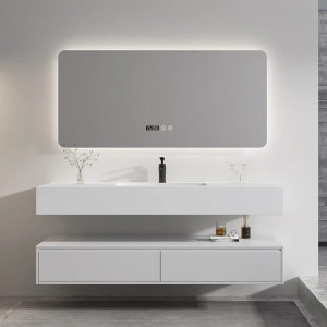 Oglindă Baie LED și Dezaburire Elit's Premium cu Senzor Touch, Lumina Rece, Caldă și Neutră, 80x60cm, lumina ambientala spate - Img 6