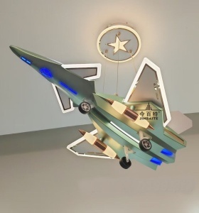 Pendul Avion Model D188 – 240W, 3 Tipuri de Lumină, Telecomandă, Înălțime Reglabilă, Verde