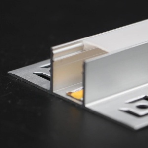 Profil LED Aluminiu Incastrat – Finisaj Glet, 2m, 1,5 cm Rigips - Img 3