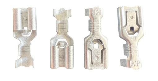 Papuc neizolat mama, cu blocator, latime 6,3mm, fir de 2,5mmp, cupru electrolitic - 100buc/set
