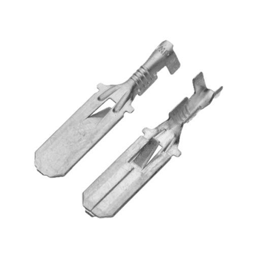 Papuc neizolat tata, latime 6,3mm, pentru fir de 1,5mm2, cupru electrolitic - 100buc/set