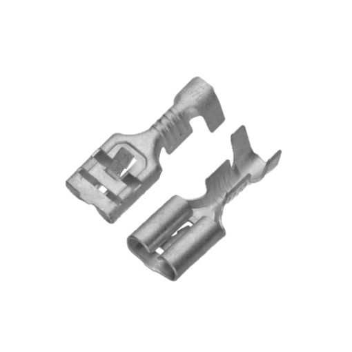 Papuc neizolat mama, cu opritor, latime 6,3mm, fir de 2,5mmp, cupru electrolitic - 100buc/set