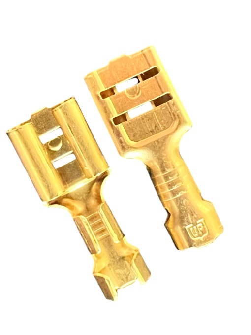 Papuc auto cupru, neizolat, mama, latime 6,3mm, pentru fir de 1,5mm2 - 100buc/set