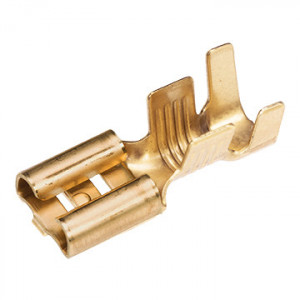 Papuc auto cupru, neizolat, mama, latime 4,8mm, pentru fir de 0,5-1,0mm2 - 100buc/set