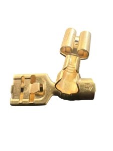 Papuc auto cupru, neizolat, mama, latime 6,3mm, cu opritor, pentru fir de 1,5mm2 - 100buc/set - Img 3