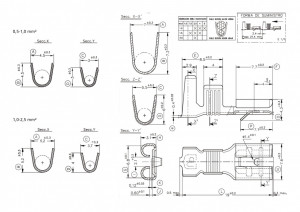 Papuc auto neizolat mama, latime 6,3mm, cu opritor, pentru fir de 2,5mm2 - 100buc/set - Img 6