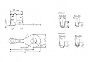 Papuc neizolat cu inel, fir 1-2,5mm2, Ø6 - 100buc/set - Img 3