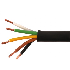 5x1,5 - Cablu electric auto, rotund, negru, FLYY 5x1,5 mmp, rola 50ml