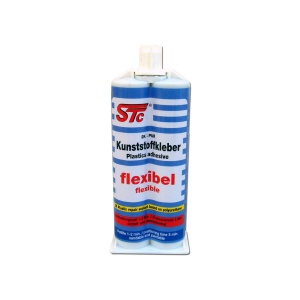 Adeziv STC flexibil pentru reparatii bare, PU, negru, tub dublu, 50ml