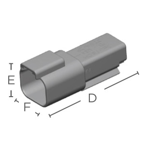 Conector auto Deutsch DT, tata, 12 pini - Img 3