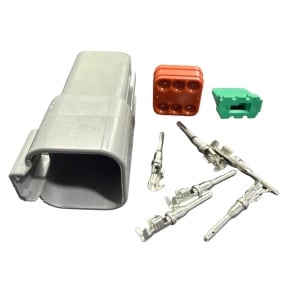 Conector auto Deutsch DTP, tata, 6 pini