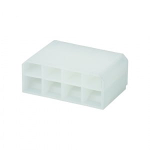 Izolatie plastic alba pentru papuc mama neizolat cu opritor, 8 poli - 10buc/set - Img 3